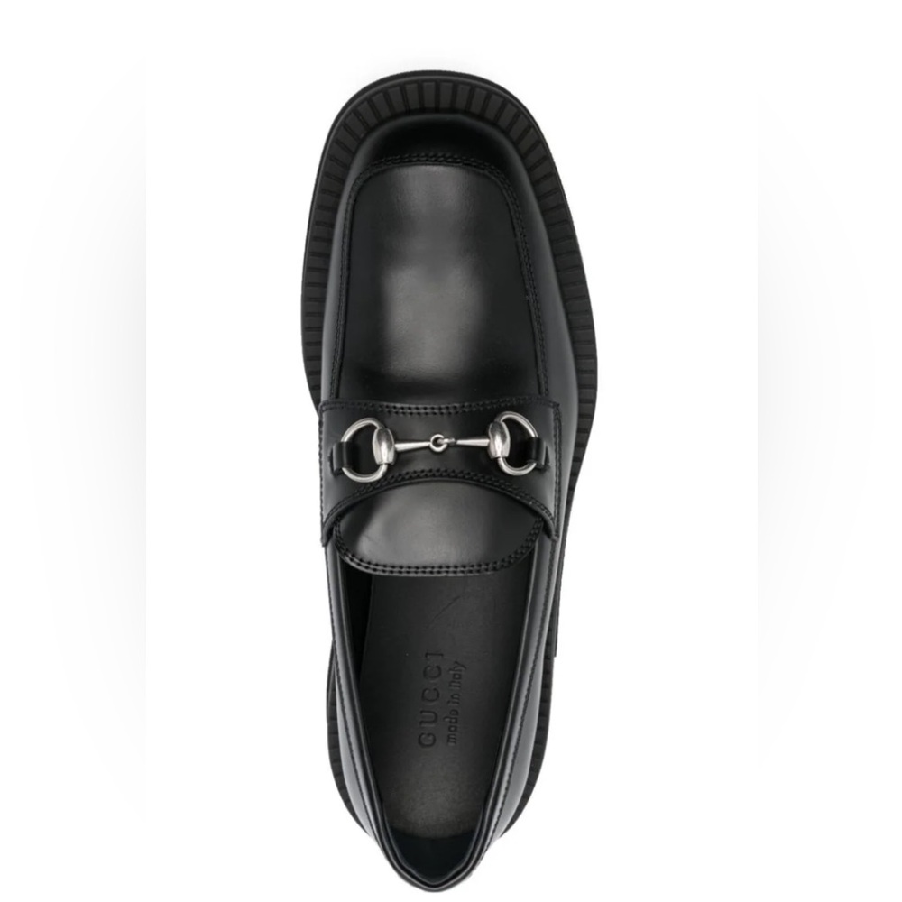 Gucci black horse bit loafers NWT